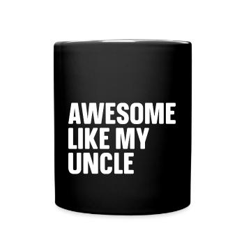 Brillant comme mon oncle - Mug uni - noir - Devant