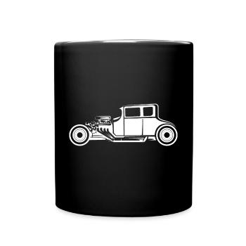 Icône Hot Rod Illustration de voiture ancienne icône graphique - Mug uni - noir - Devant