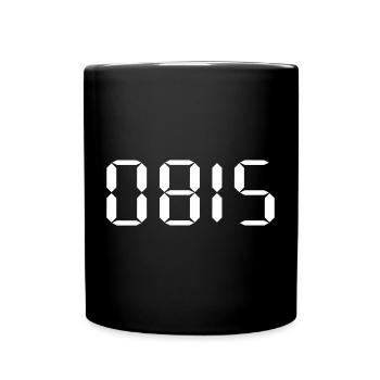 0815 - Tasse einfarbig - Schwarz - Vorne