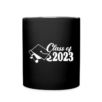 Cadeau de fête de fin d’études de la promotion 2023 pour lui et elle - Mug uni - noir - Devant