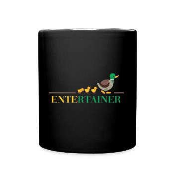 farm ente entertain me thug duck life fun - Full Colour Mug - black - Front