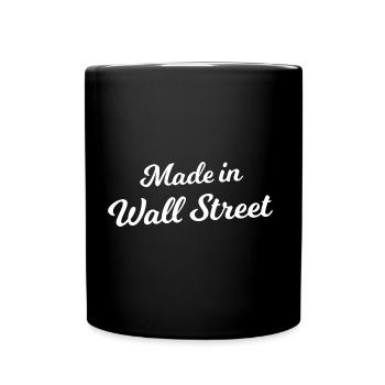 Reichtum in Wall Street - Tasse einfarbig - Schwarz - Vorne