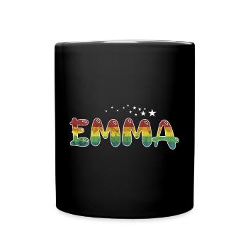 Prénom Emma Nom de jeune fille cadeau - Mug uni - noir - Devant