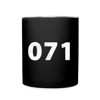 071 Leiden Zoeterwoude Voorschoten Noordwijk - Mug uni - noir - Devant