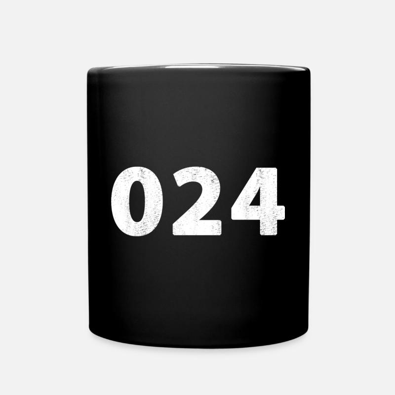 024 Nijmegen Beuningen Wijchen Molenhoek Lent Leur - Tasse einfarbig - Schwarz