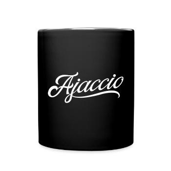 Ajaccio - Mug uni - noir - Devant