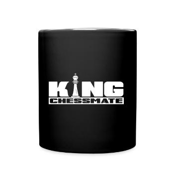 Chess Checkmate Chess player is chess king - Full Colour Mug - black - Front