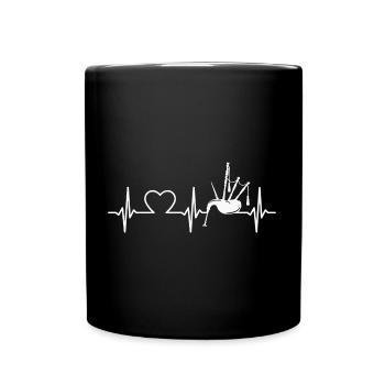 Cornemuse Heartbeat Cornemuse Instrument de musique - Mug uni - noir - Devant