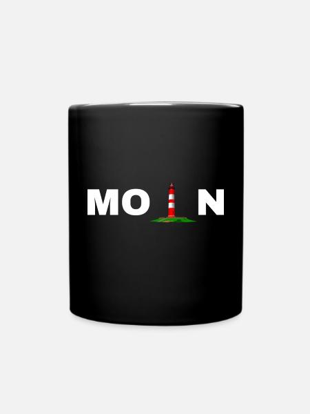 Moin - Tasse einfarbig - Schwarz