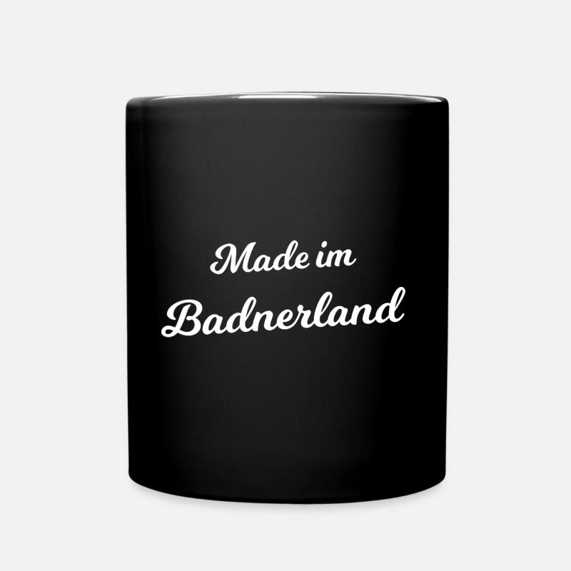 Hergestellt im Badnerland - Tasse einfarbig - Schwarz