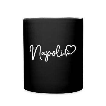 Napoli Herzschlag Italien Neapel - Tasse einfarbig - Schwarz - Vorne