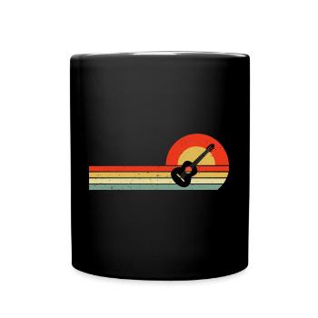 Guitariste acoustique Musicien Musicien Guitariste - Mug uni - noir - Devant
