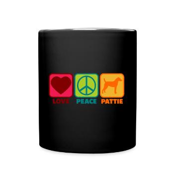 Patterdale Terrier Mama Mom Mistress Sayings Love - Full Colour Mug - black - Front