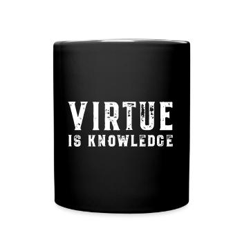 La vertu est la connaissance Socrate La vertu est la connaissance - Mug uni - noir - Devant