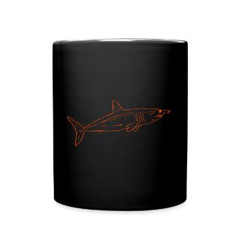 Hai T-Shirt - Tasse einfarbig - Schwarz - Vorne
