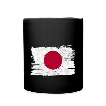 Drapeau Japon Japon Vintage Sun - Mug uni - noir - Devant