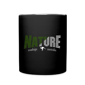 NATURE roadsign australia - Tasse einfarbig - Schwarz - Vorne