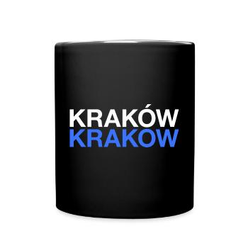 KRAKOW Poland Polska Krakow Flag - Full Colour Mug - black - Front