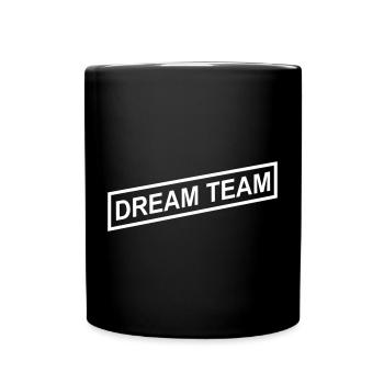 Dream Team - Tasse einfarbig - Schwarz - Vorne