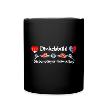 Dinkelsbühl Heimattag für Siebenbürger Sachsen - Tasse einfarbig - Schwarz - Vorne