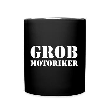 Grobmotoriker - Tasse einfarbig - Schwarz - Vorne