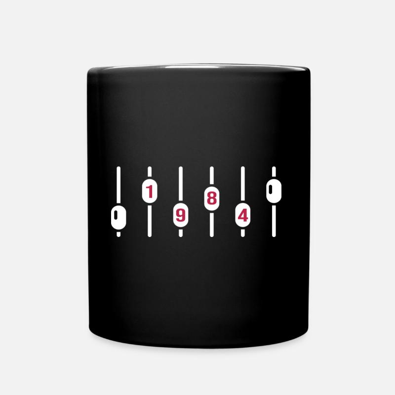1984 geburtstag jubiläum sound engineer dj disco - Tasse einfarbig - Schwarz