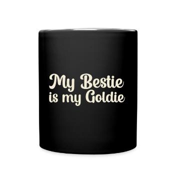 Dictons anglais de Golden Retriever à la crème drôles - Mug uni - noir - Devant