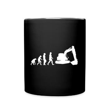Bagger Bagger Bagger Bagger - Tasse einfarbig - Schwarz - Vorne