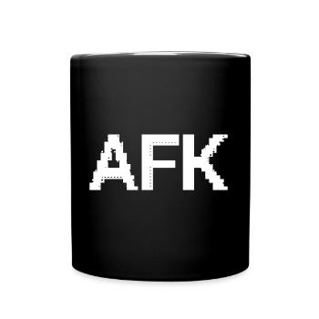 AFK, Gaming Quote, Gamer Life - Full Colour Mug - black - Front