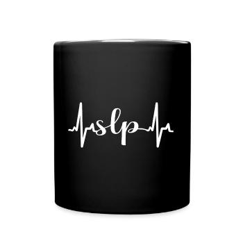 SLP Sprachpathologe Speechie - Tasse einfarbig - Schwarz - Vorne