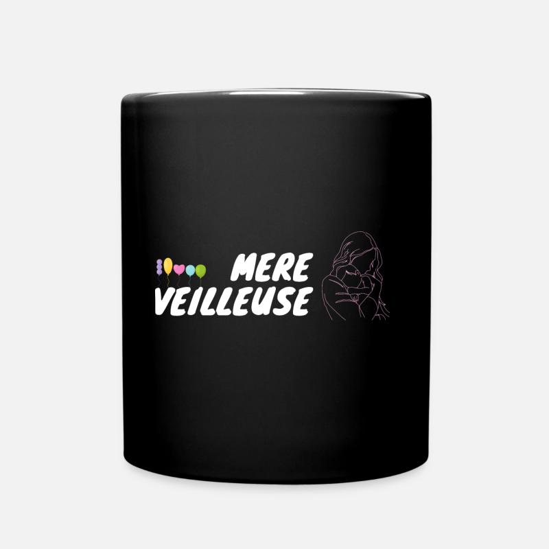 mère veilleuse ballon - Mug uni - noir
