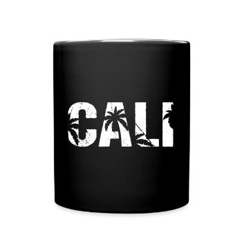 Cali Palmiers Californie - Mug uni - noir - Devant