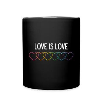 Mois de la fierté LGBT - L’amour c’est l’amour - Mug uni - noir - Devant