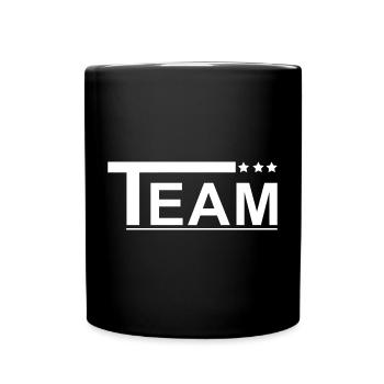 Team with star design - Full Colour Mug - black - Front