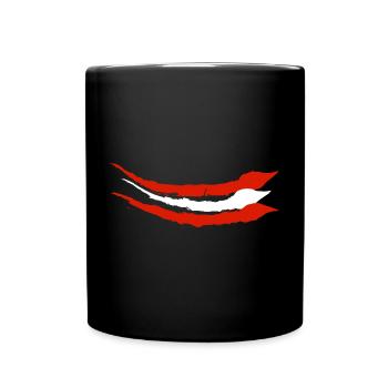 Austria Flag Austria Austrian Flag AT - Full Colour Mug - black - Front