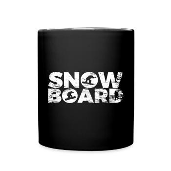Snowboarding - Tasse einfarbig - Schwarz - Vorne