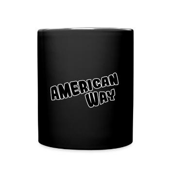 À l’américaine - Mug uni - noir - Devant