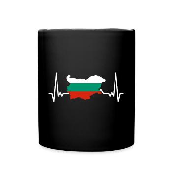 Bulgaria Flag Bulgarian Flag Golden Sands - Full Colour Mug - black - Front