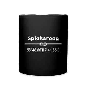 Spiekeroog - Tasse einfarbig - Schwarz - Vorne