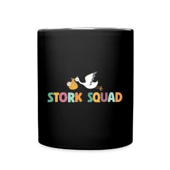 Stork Squad Labor & Delivery Nurse - Tasse einfarbig - Schwarz - Vorne
