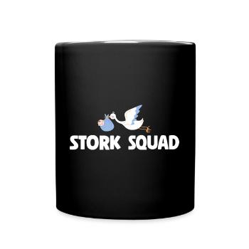 Stork Squad Labor & Delivery Nurse - Tasse einfarbig - Schwarz - Vorne