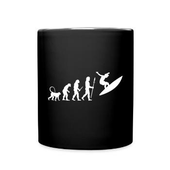 Évolution du surf - Mug uni - noir - Devant