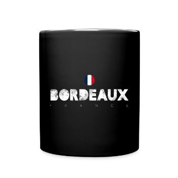 Bordeaux - Tasse einfarbig - Schwarz - Vorne