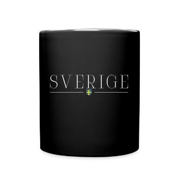 Ich liebe Schweden - Tasse einfarbig - Schwarz - Vorne