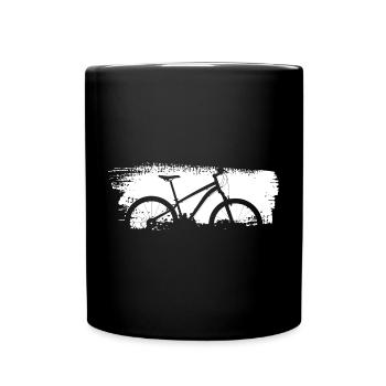 Urban Bike Silhouette Graphic - Full Colour Mug - black - Front