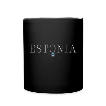 Estonie : l’élégance nordique sur chaque maillot - Mug uni - noir - Devant