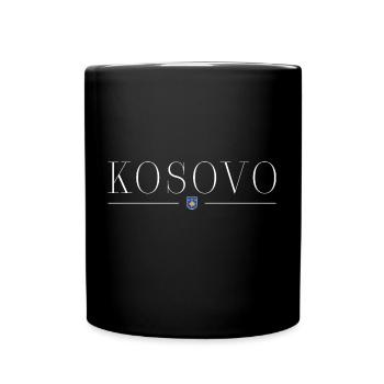 Kosovo T-Shirt: Kulturelle Stärke - Tasse einfarbig - Schwarz - Vorne