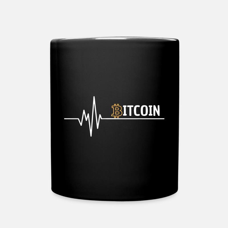 Ich liebe bitcoin - Richkid digital cryptopunk  - Tasse einfarbig - Schwarz