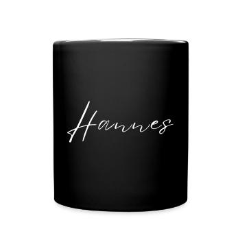 Hannes Name T-Shirt Gift for Men - Full Colour Mug - black - Front