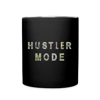 Hustler Mode Argent Texture Inspiration - Mug uni - noir - Devant